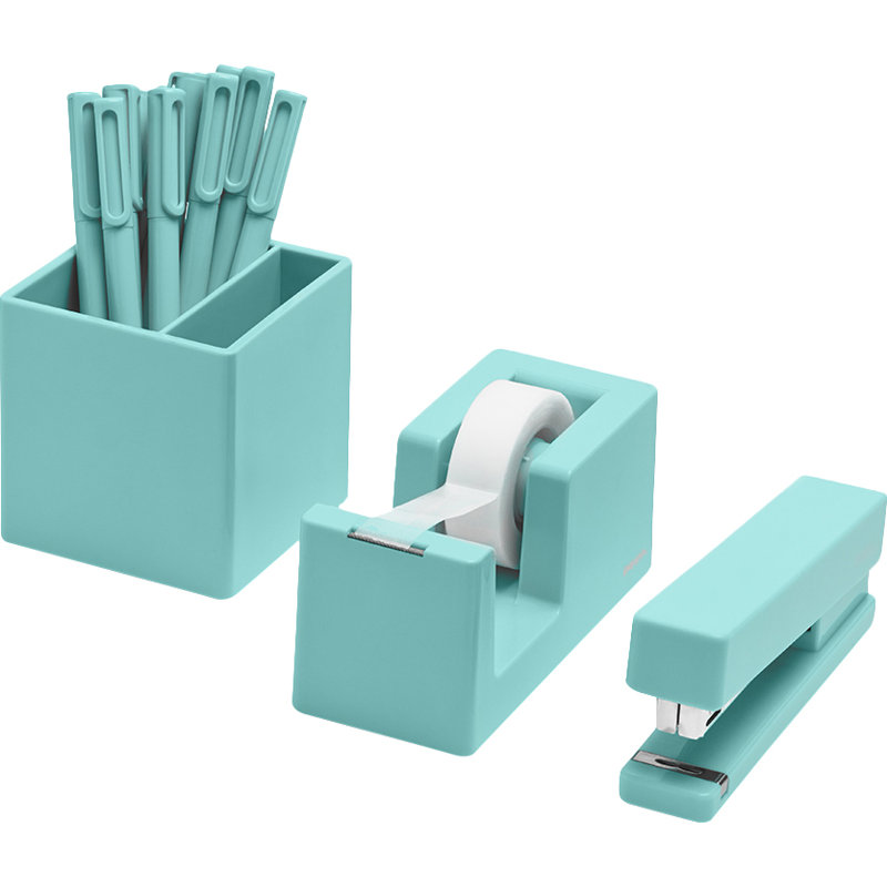 Plastic Desk Pad, Aqua