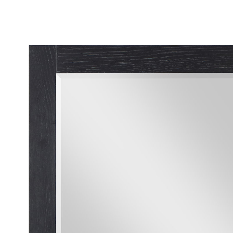 Miroir mural de salle de bain Ivy, 36 po x 27,2 po, Chêne noir