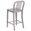 Commercial Grade Metal Indoor-Outdoor Stool with Vertical Slat Back-1056393374-1056393367