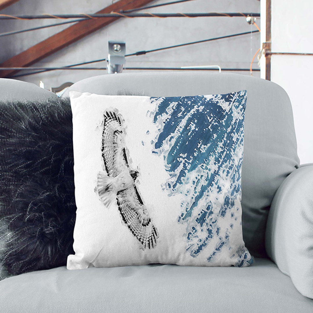 Buzzard Bird Cushion with Filling