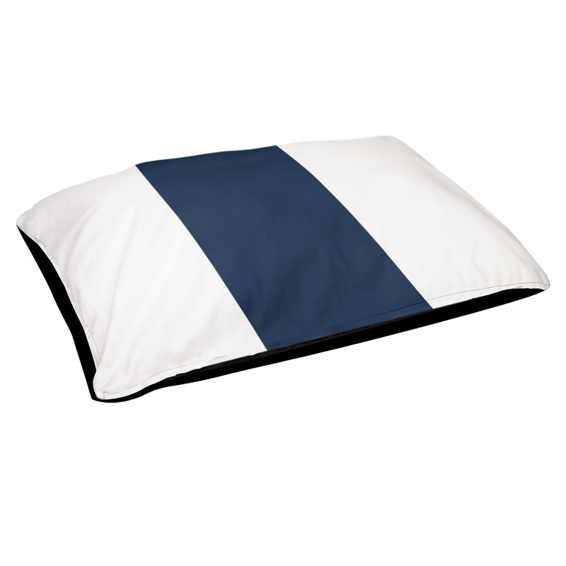 Coussin pour chien Arizona Tempe, Moyen (l 28 po x P 18 po x H 6 po), Blanc / Bleu à l'étranger