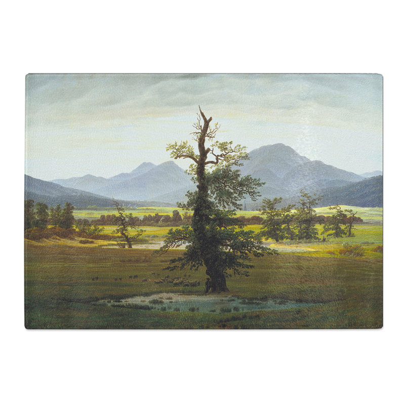 The Lonely Tree by Caspar David Friedrich Chopping Board, 28.5cm W x 39cm L
