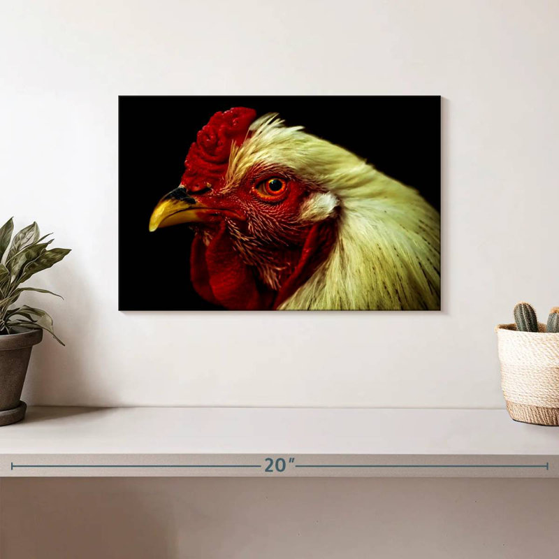 Brampt Chicken Head, 8" H x 12" W