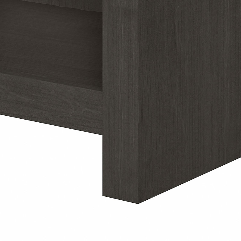 Echo 66" H x 32" W Standard Bookcase, Charcoal Maple