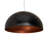 Gravity 1 - Light Flat Black/Copper Dome Pendant