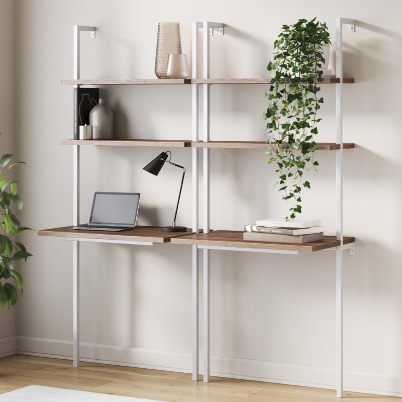 Jahiem 2 - Piece Desk Set, Oak/White