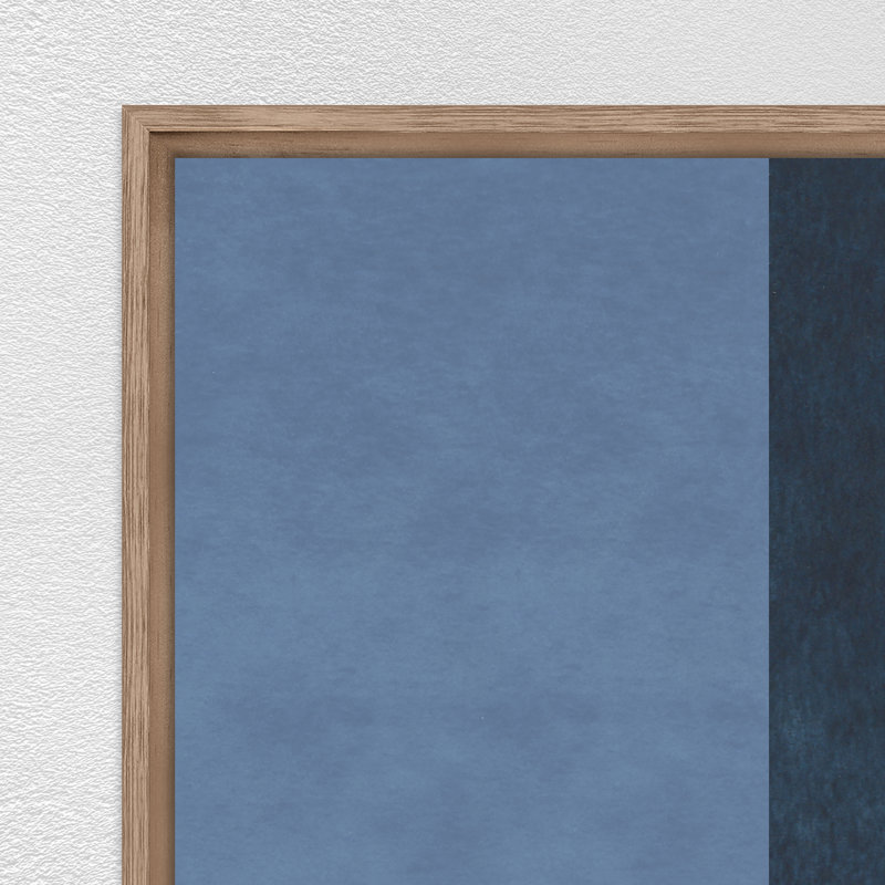 «Geometric II» par Bobby Berk, peinture sur toile à cadre flottant