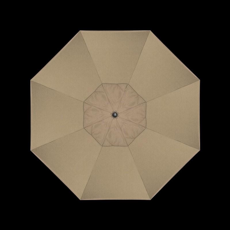 Mira 9' Market Sunbrella® Umbrella, Canvas Heather Beige Sunbrella® Canvas