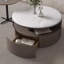 Table basse ronde légère et luxueuse