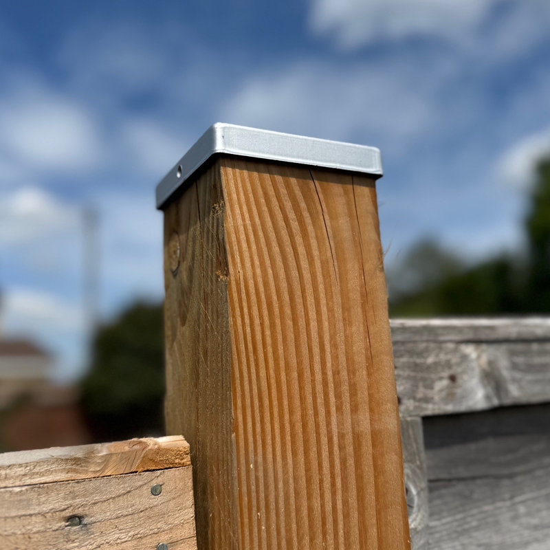 Selections Silver Steel Post Cap / Top