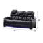 Valmont Prestige LED Console Power Reclining Sofa-100852031