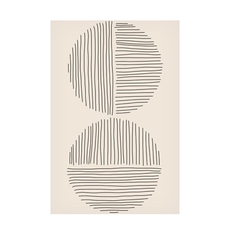 «Jay Stanley Minimal Circle Series 3», reproduction sur toile, H 19 po x l 12 po x P 2 po