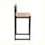 Ensemble de 2 tabourets de bar modernes avec repose-pieds pour îlot de cuisine-95013618
