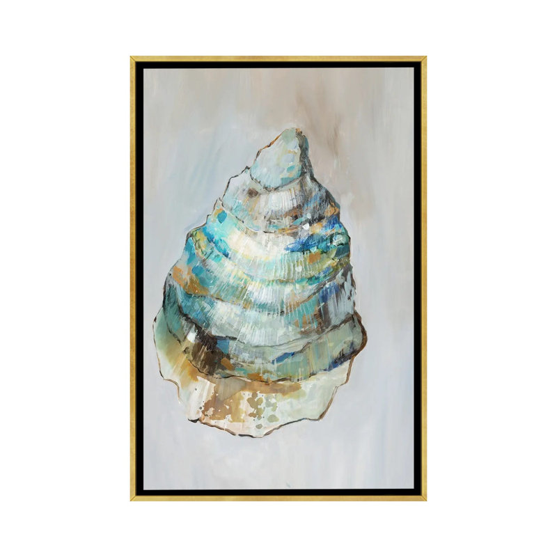 Nautical Whispers II, Gold Floater Framed Canvas, No Mat, 40" H x 26" W x 1.5" D