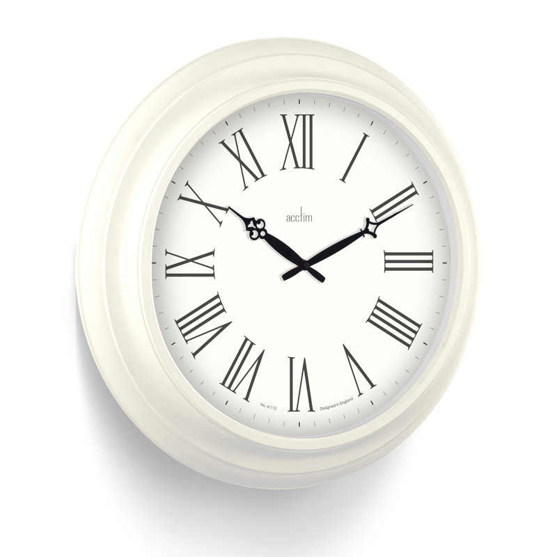 Acctim Large 50cm Traditional Wall Clock, Cream