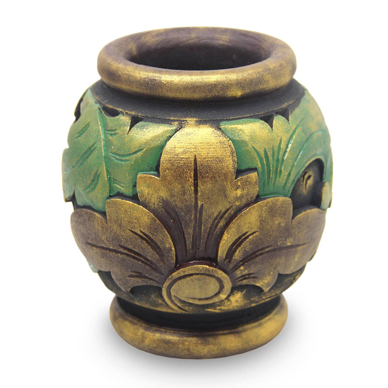 Vase de table acajou rétro Danielburnham