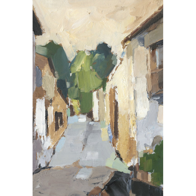 Village Streets I by Ethan Harper - Wrapped Canvas Painting, 46cm H x 30cm W