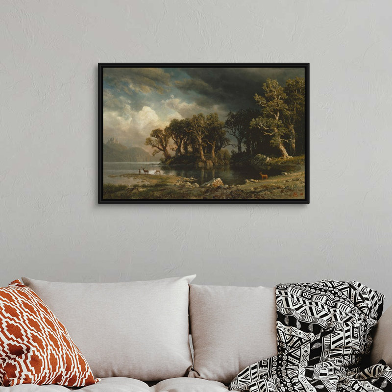 The Coming Storm, 1869 par Albert (1830-1902) Bierstadt-impression sur toile, H 26 po x l 38 po x P 1,75 po