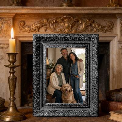 Black 1PC 8" x 10" Classic Picture Frame with Easy Photo Change