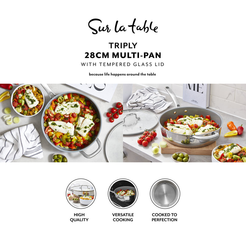 Sur La Table 3L Stainless Steel All-in-One Pan