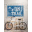 Piste de ski-impression d’art textuel sur bois-26009314