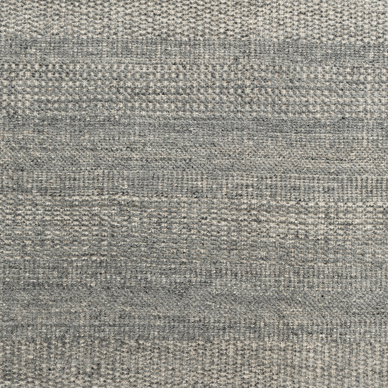Zoe Rose Hi Lo Area Rug in Gray/Ivory