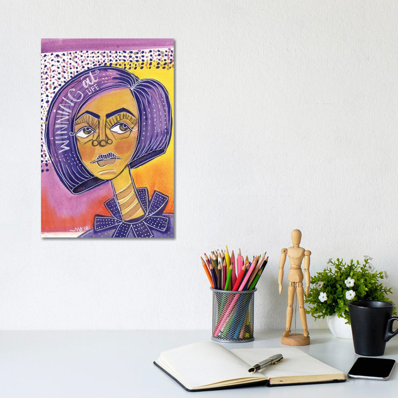 Winning 1 Piece Wrapped Canvas Wall Art, 20.32 cm H x 30.48 cm W