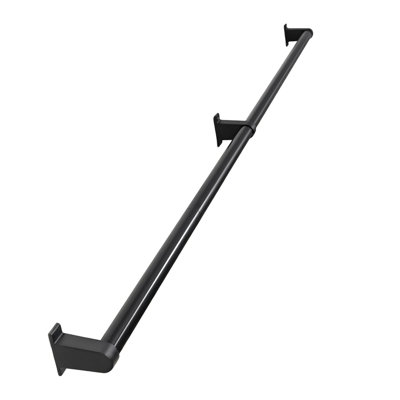 Industrial Stair Railing Metal Hand Rails,6 Feet - 1.25 Inch Tube Diameter