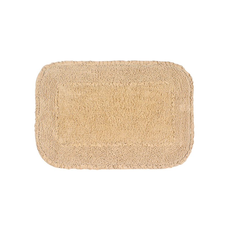 Tapis pour salle de bain Maytham, Lin lin, Rectangle - l 17 po x L 24 po