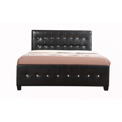 Stylish Transitional Black King Bed(Only Bed)