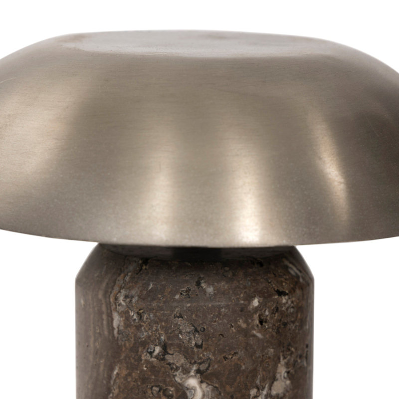 Zana Cordless Table Lamp, Antique Nickel