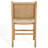 Yvona Woven Leather Dining Chair-1989828619