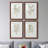 " Single Sprig I " 4 Piece Art Color Photography Print-1404783693-1404783695