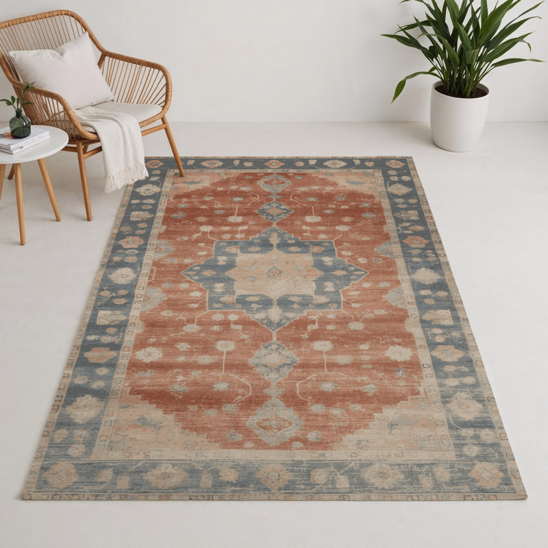 Overdyed Brown Indoor and Outdoor Area Rug, Rectangle 3' x 5'