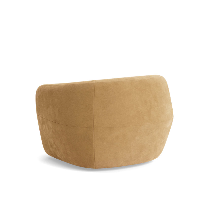 Elaine Swivel Chair, Performance Velvet - Nutmeg