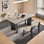 Retro rectangular dining table