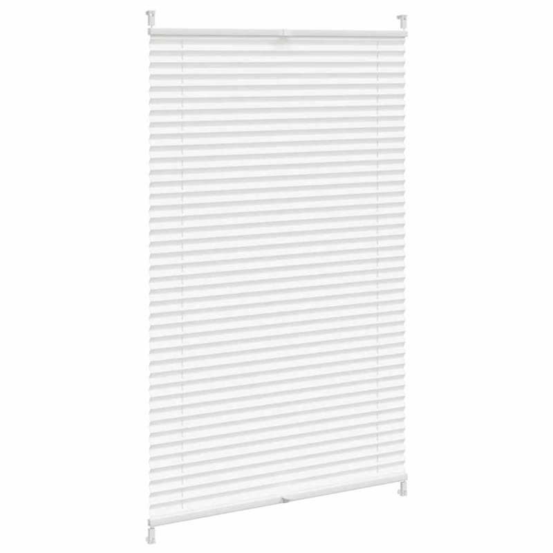 Room Darkening Pleated Blind, 80cm W x 100cm L, White