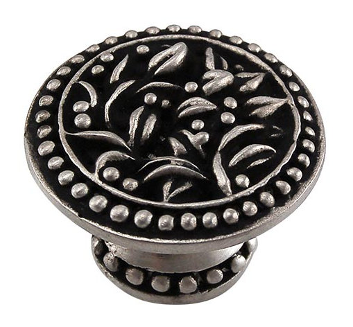 San Michele Mushroom Knob, Large, Antique Nickel