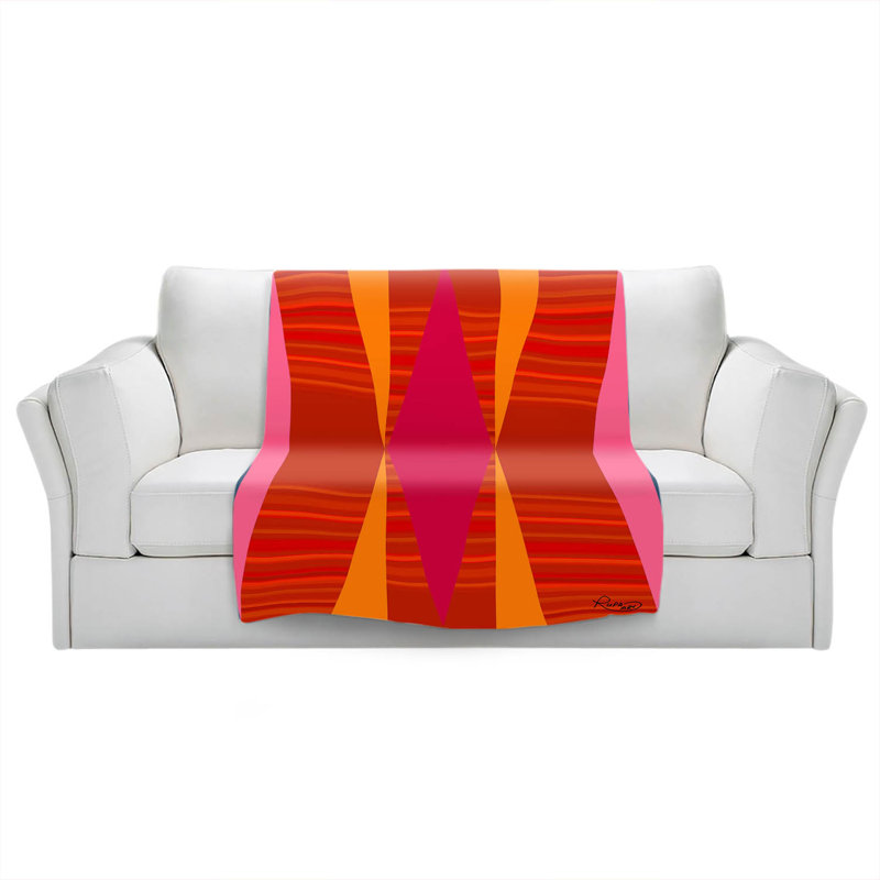 Hand Woven Throw Blanket, 68" W x 80" L