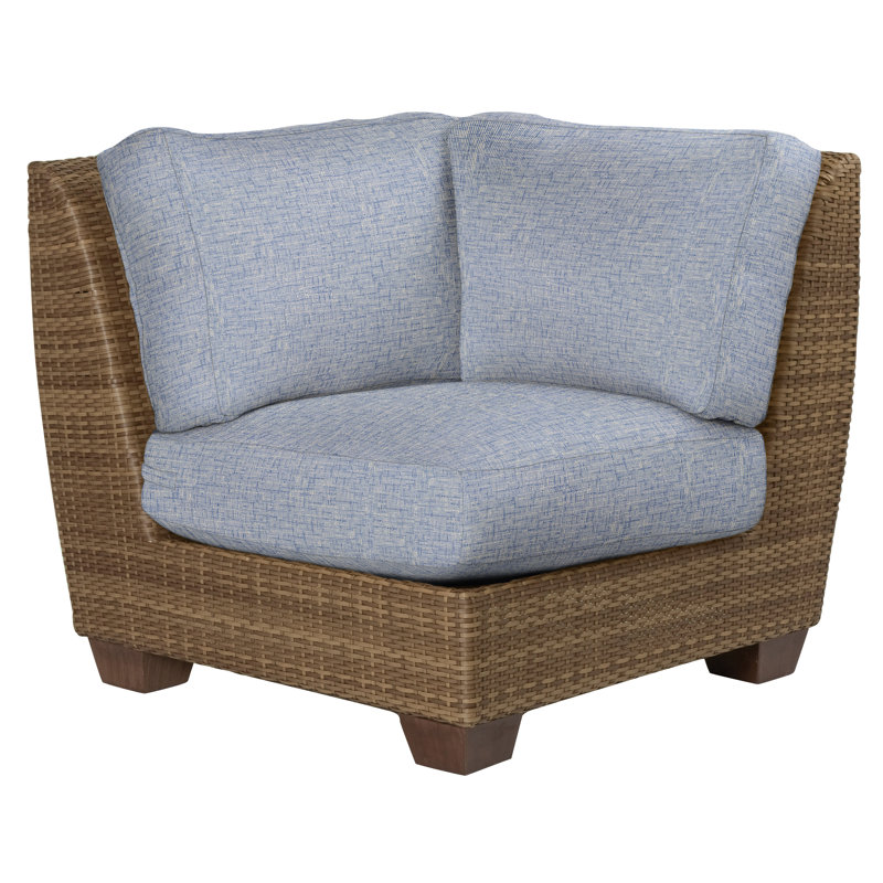 Chaise de patio avec coussins Saddleback, Moka, Sésame