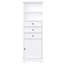 Grande armoire de rangement polyvalente avec plusieurs options de rangement et tablettes réglables pour divers espaces.-1881724347
