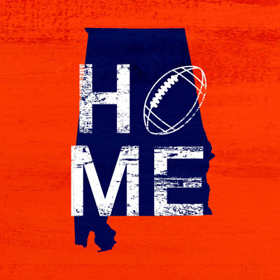 Home Football Auburn - Art textuel sur toile tendue