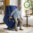 Dual Motor Power Recliner Lift Chair with Adjustable Headrest, Vibration Massage and Heating-1798563978