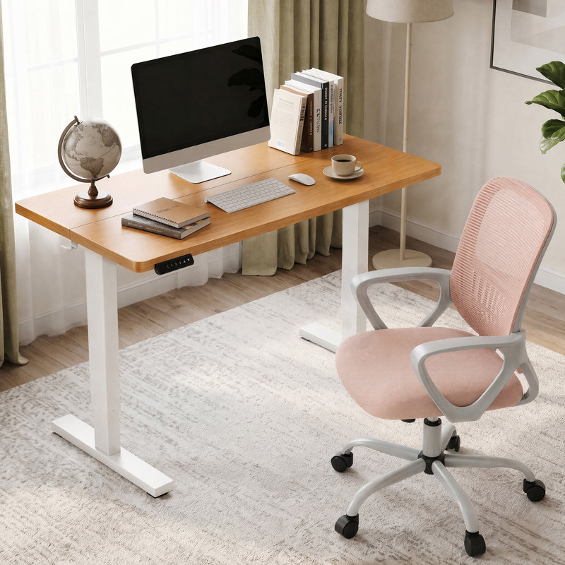 Ensemble de bureau pour travailler debout et réglable en hauteur avec chaise de bureau