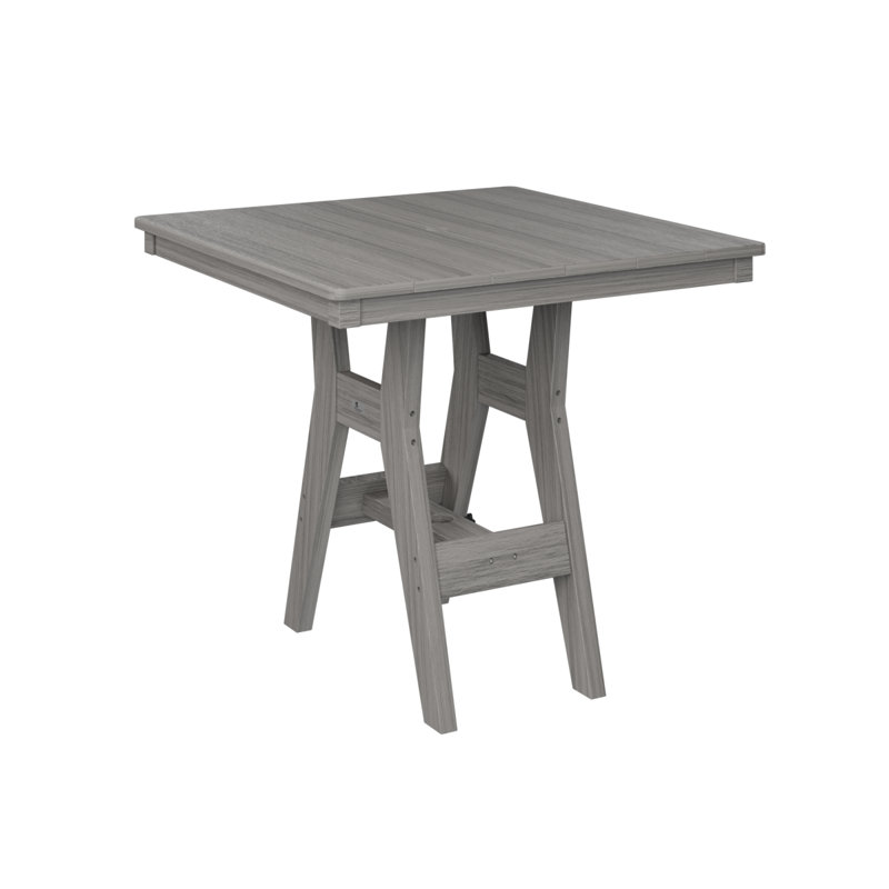 Berlin Gardens Harbor Regular 33″ Square Counter Height Table, Driftwood Gray