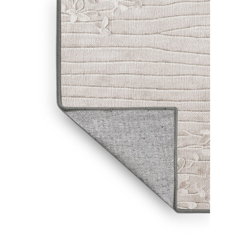 Machine Washable Gray Area Rug, Square 8'