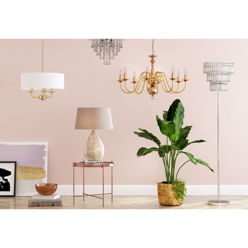 Yasmina Tray Top End Table, Copper