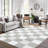 Mcquay Checkered Machine Washable Rug Plaid Area Rug Soft Faux Wool Rugs Anti Slip Rugs Large Rug Carpet for Entryway Bedroom Living Room Hallway Kitchen Dining Room and Laundry Room-1129445713