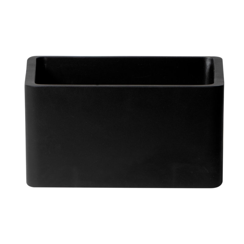 Tabouret de salle de bain noir, Noir mat
