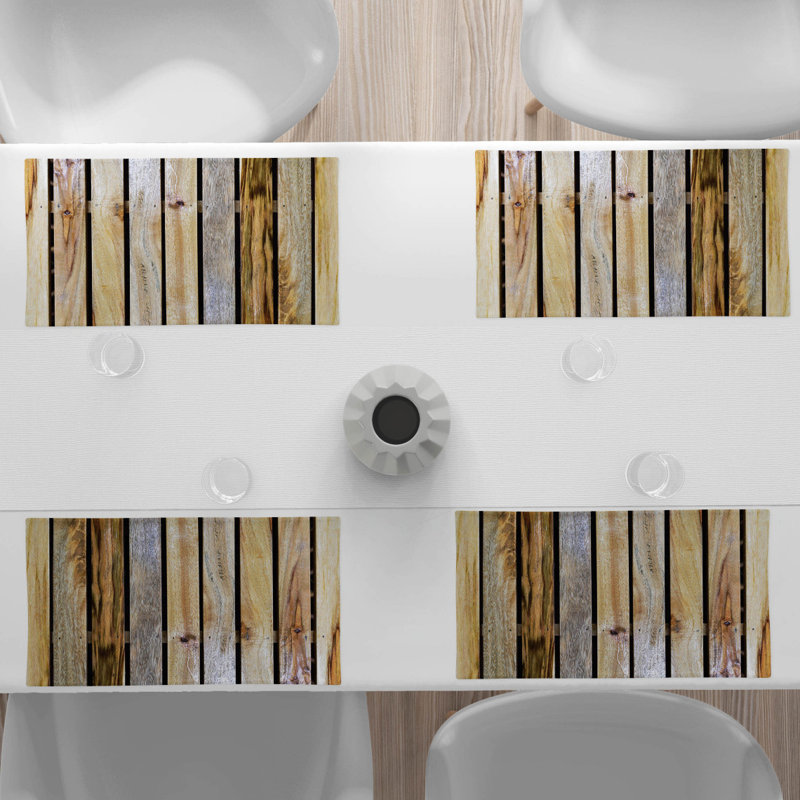 Polyester Striped Rectangle Placemat